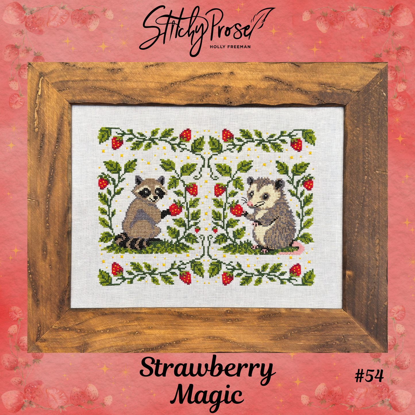Strawberry Magic - Cross Stitch Pattern by Stitchy Prose PREORDER