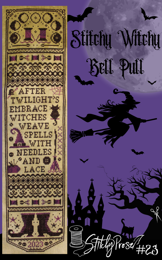 Stitchy Witchy Bell Pull - Cross Stitch Pattern by Stitchy Prose