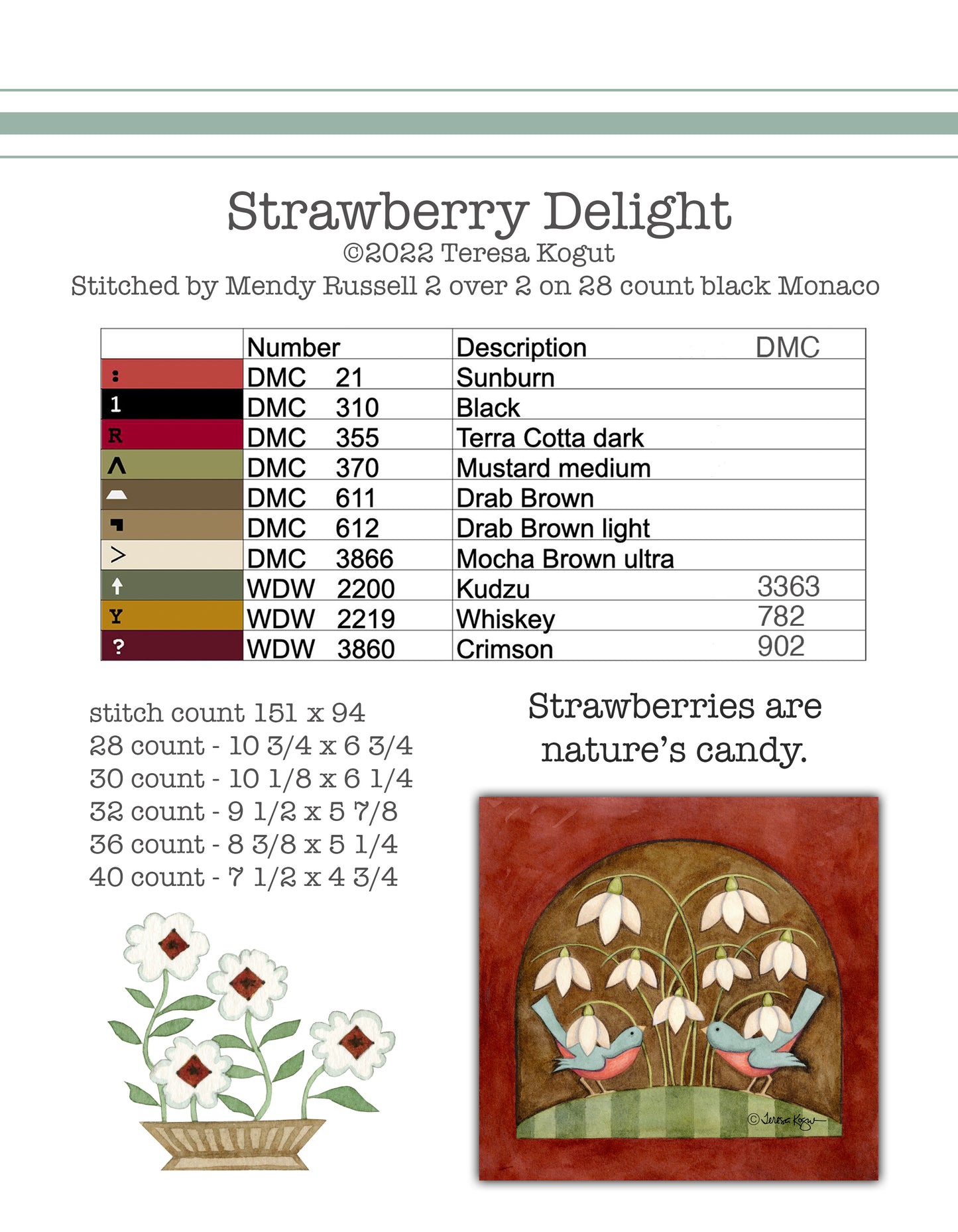 Hello Spring Book - Cross Stitch Chart by Teresa Kogut