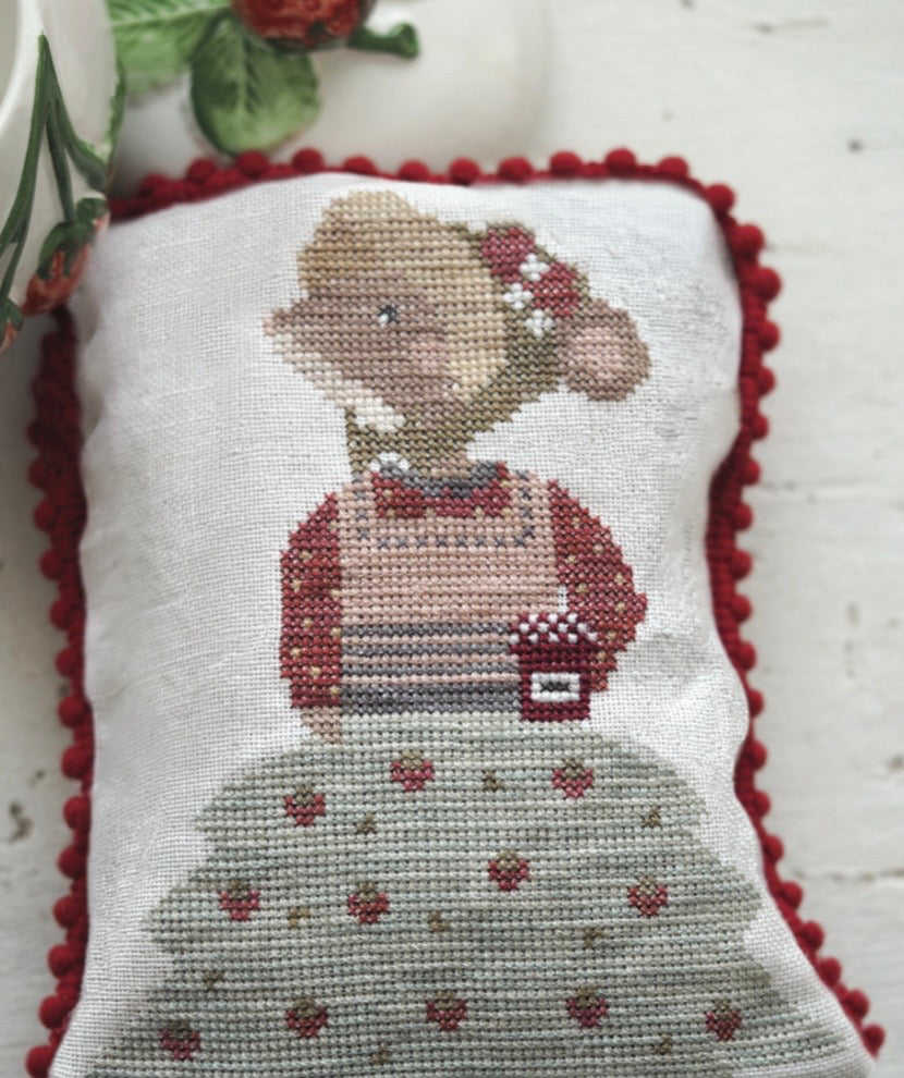 Strawberry Mouse - Cross Stitch Pattern by The Stitchery Sisters