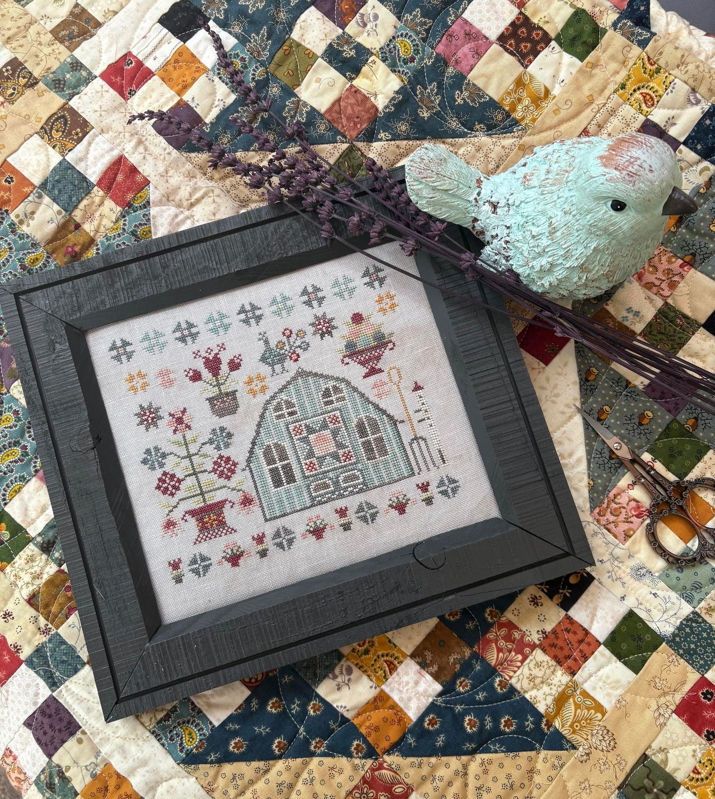 Summer Quilt Barn - Cross Stitch Pattern by Pansy Patch