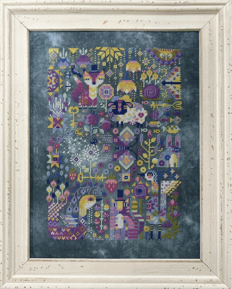 Teal Garden - Cross Stitch Pattern by Barbara Ana PREORDER