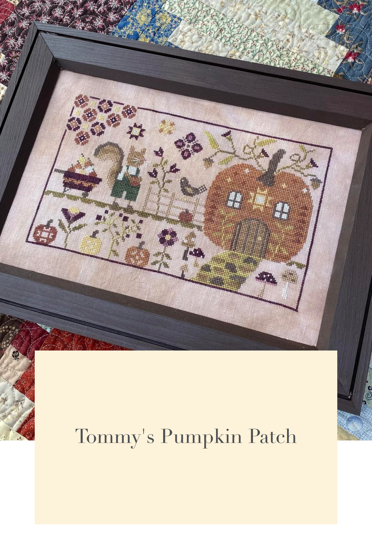 Tommy's Pumpkin Patch - Cross Stitch Pattern by Blueberry Ridge