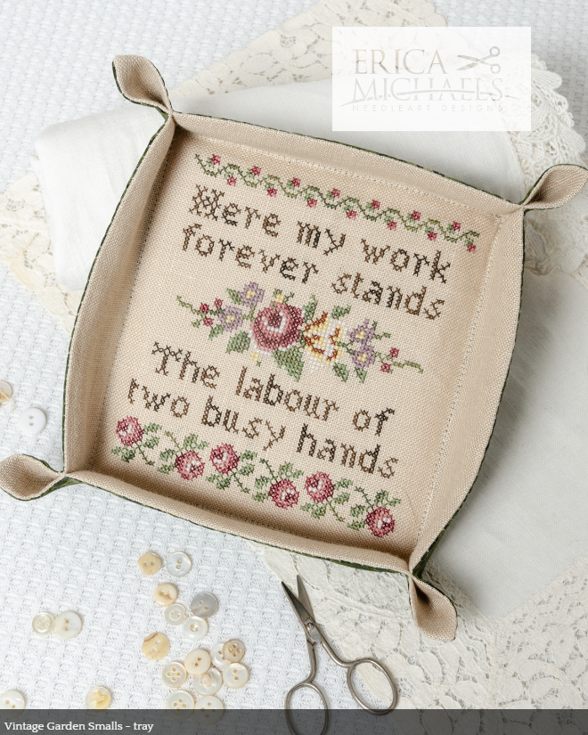 Vintage Garden Smalls - Cross stitch pattern by Erica Michaels