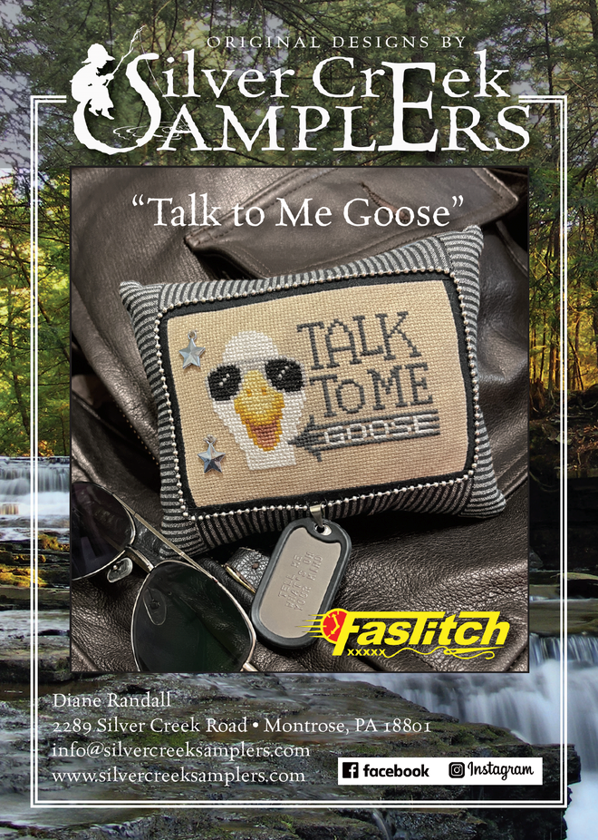 Talk to Me Goose- Cross Stitch Pattern by Silver Creek Samplers