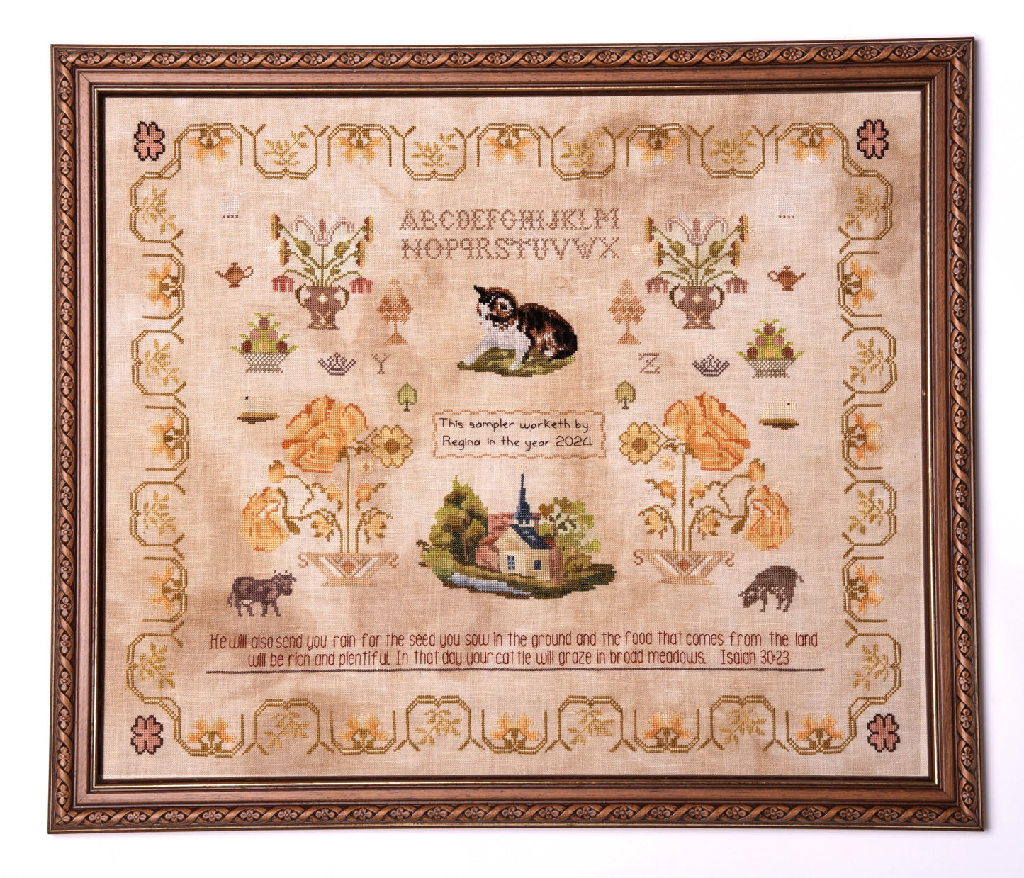 The Blessing Sampler - Cross Stitch Pattern by Samplers & Primitives