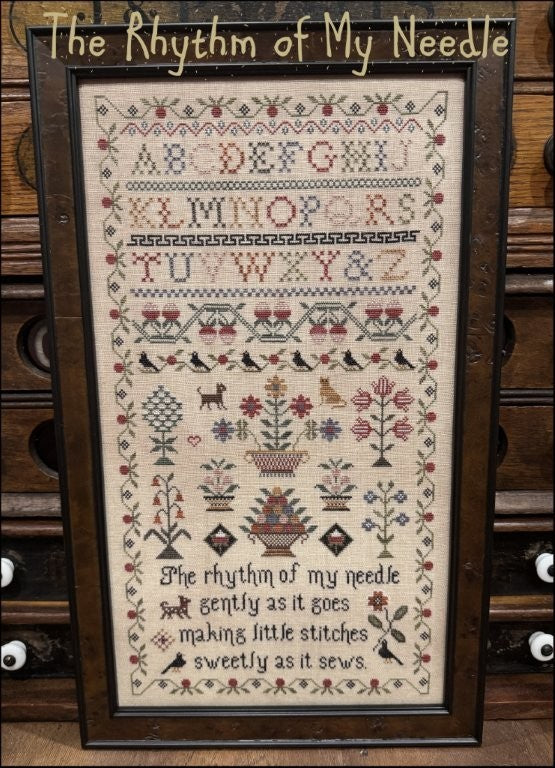 The Rhythm of My Needle - Cross Stitch pattern by The Scarlett House