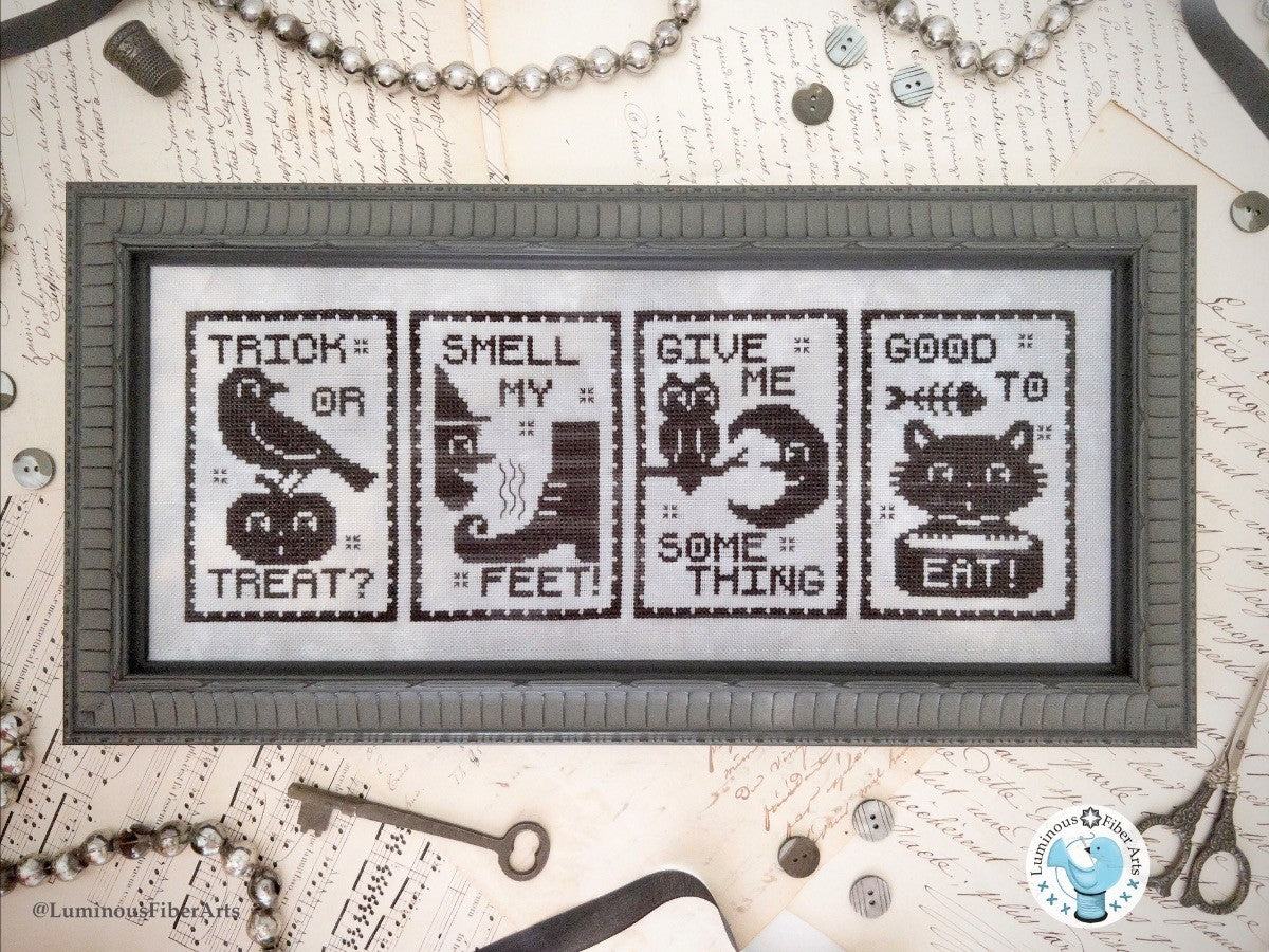 Trick Or Treat - Cross Stitch Pattern by Luminous Fiber Arts