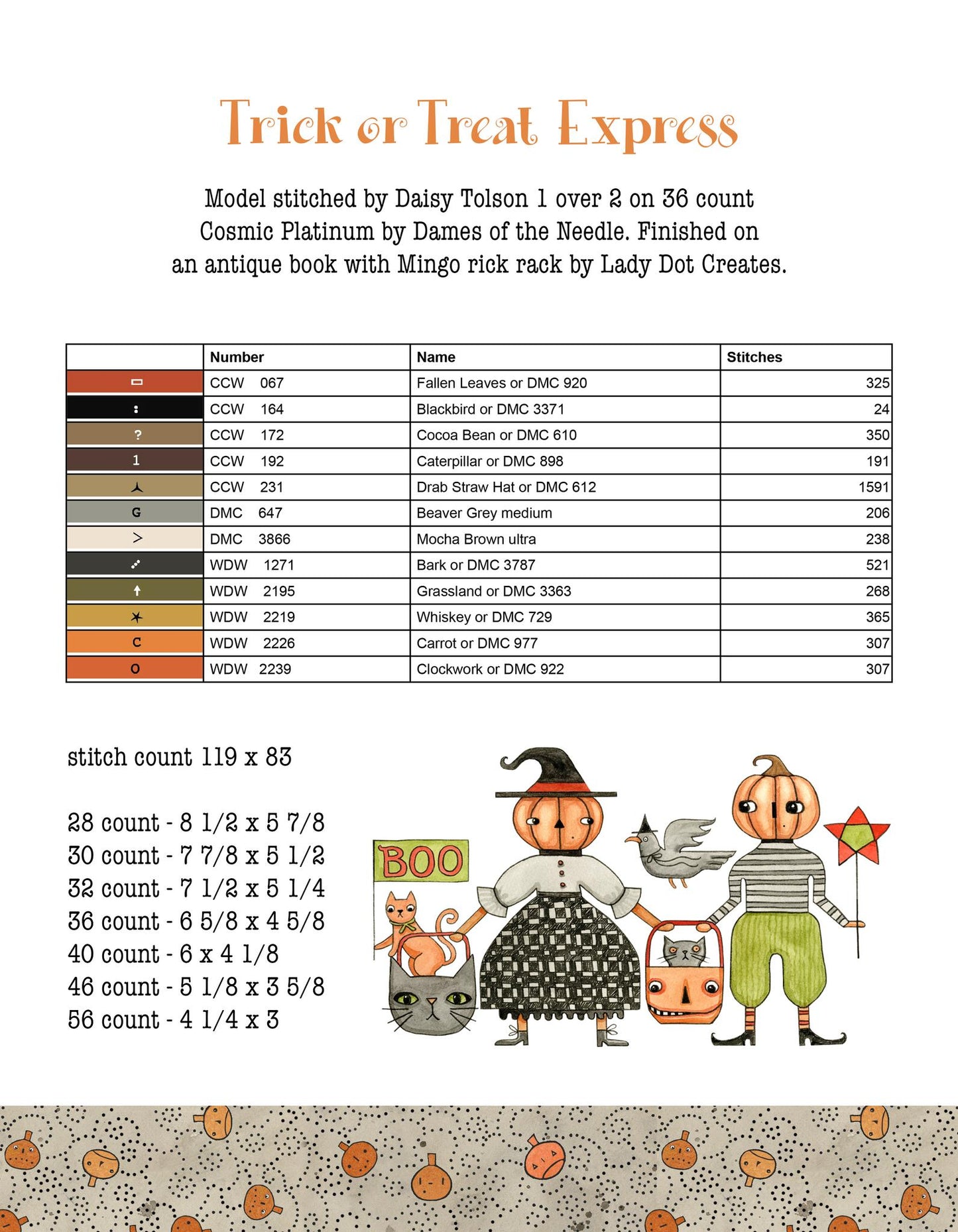 Hello Midnight Book - Cross Stitch Pattern by Teresa Kogut