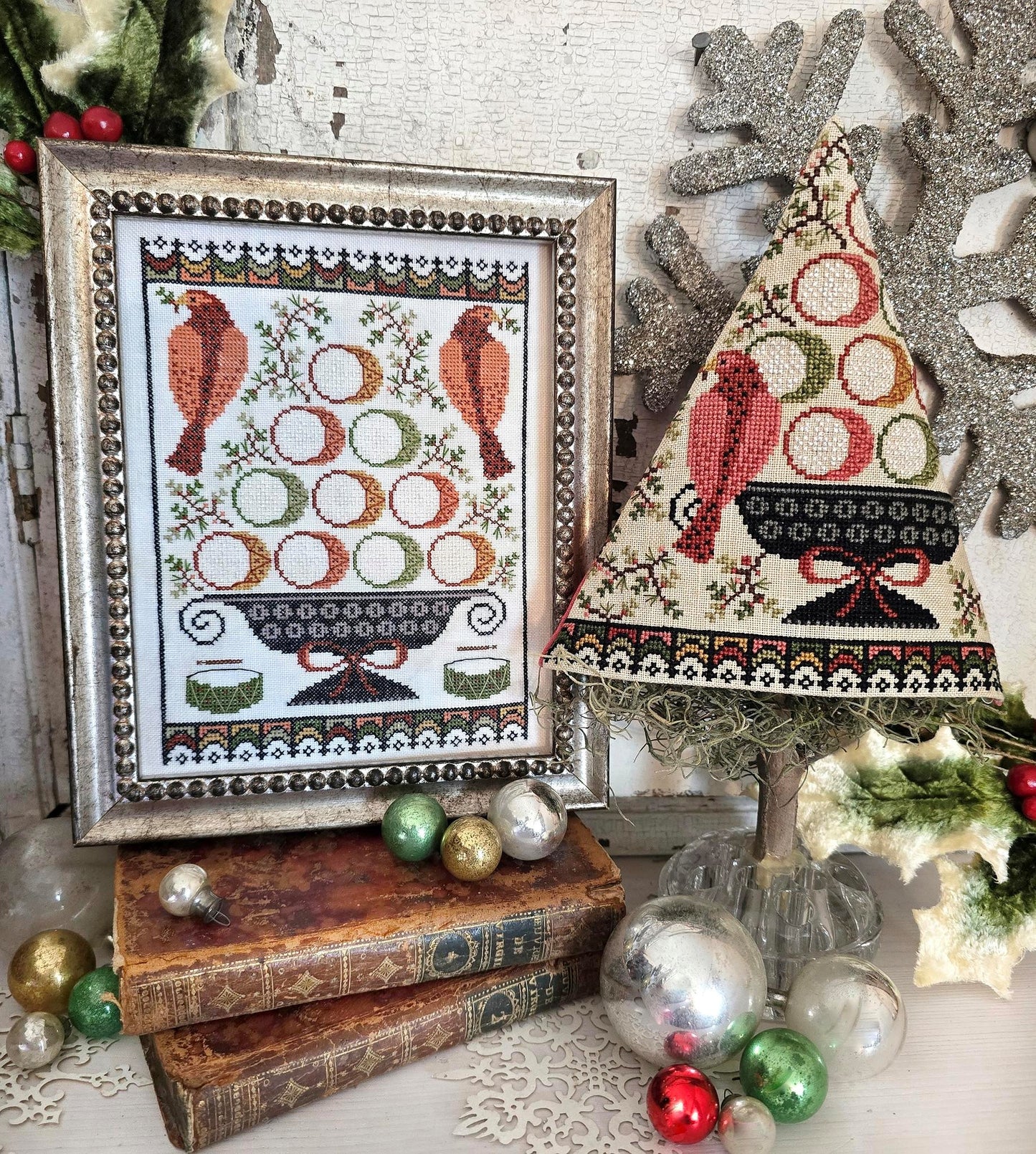 Twelfth Day of Christmas Sampler and Tree - Cross Stitch Patterns by Hello from Liz Mathews