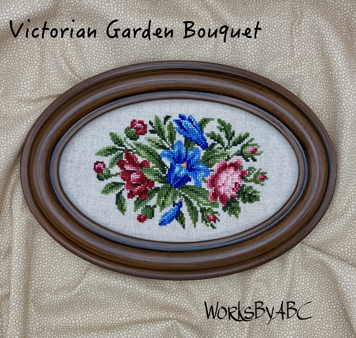 Victorian Garden Bouquet - Cross Stitch Pattern by Works by ABC