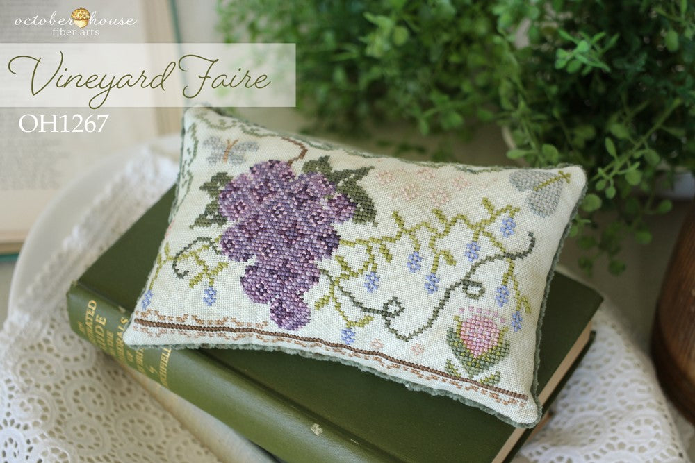 Vineyard Faire - Cross Stitch Chart by October House Fiber Arts