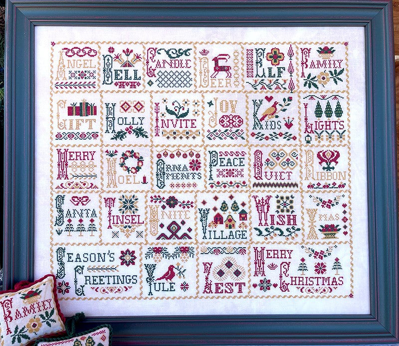 Vintage ABCs of Christmas Book - Cross Stitch Pattern by Jan Hicks Creates PREORDER