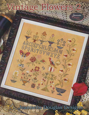 Vintage Flowers 2 - Cross Stitch Pattern by Jeannette Douglas
