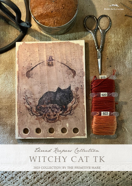Witchy Cat Thread Keep by The Primitive Hare