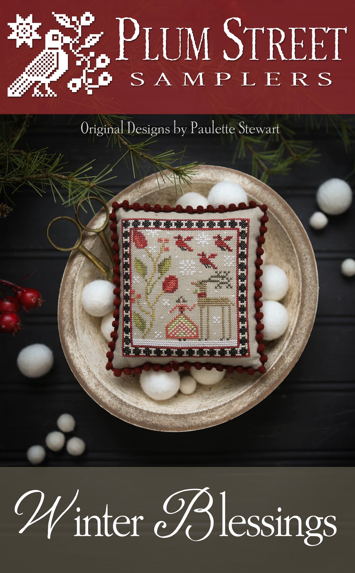 Winter Blessings - Cross Stitch Chart by Plum Street Samplers