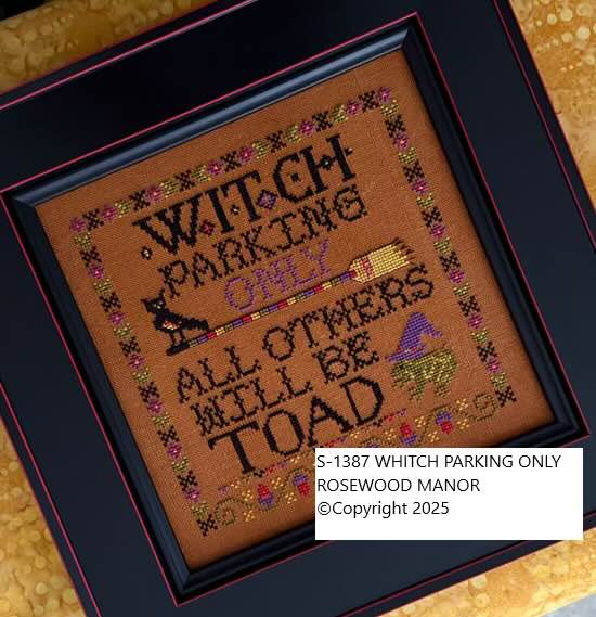 Witch Parking Only - Cross Stitch pattern by Rosewood Manor