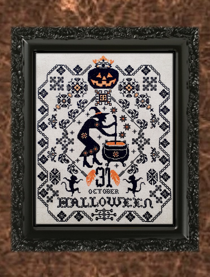 WITCH SAMPLER - Cross Stitch Pattern by Twin Peak Primitives
