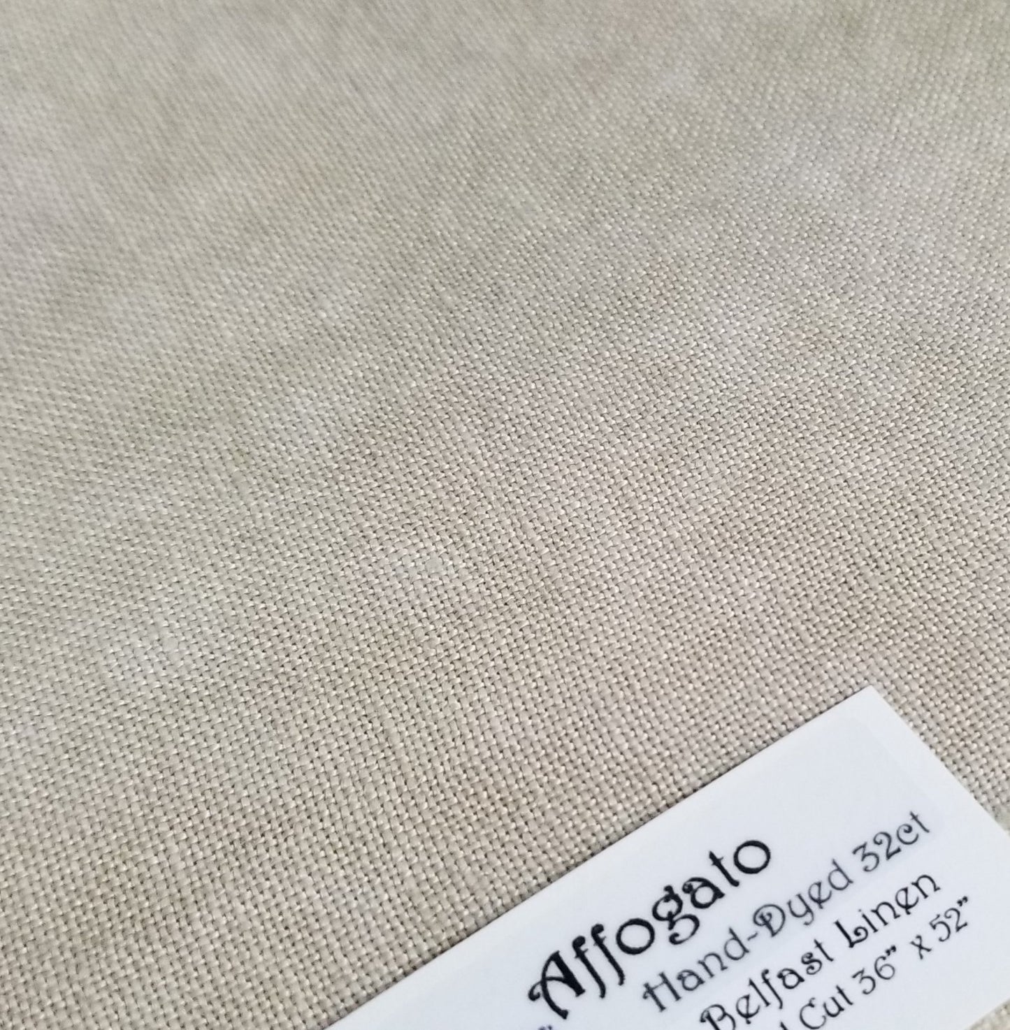 Fibre on a Whim Hand Dyed Linen - Affogato 40 count linen