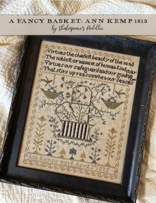 A Fancy Basket - Cross Stitch Pattern by Shakespeare's Peddler PREORDER