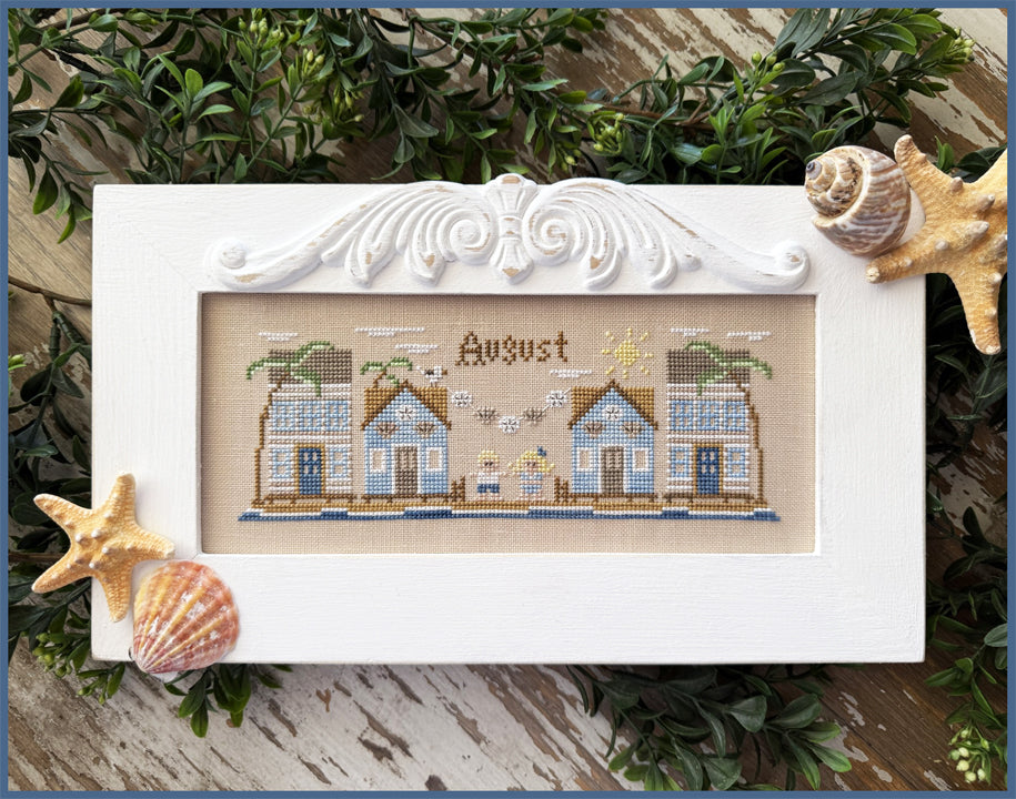 Mini Monthly Village August - Cross Stitch Pattern by Country Cottage Needleworks