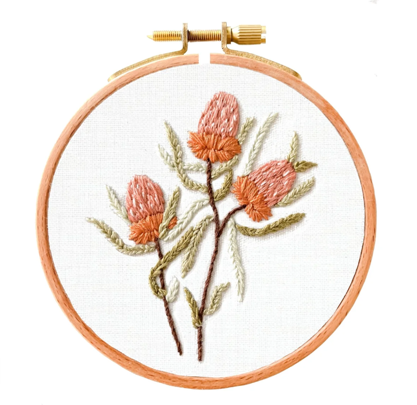 Banksia - Embroidery Kit by Stitched Up Kits