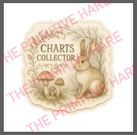 Chart Collector Single Sticker by The Primitive Hare PREORDER