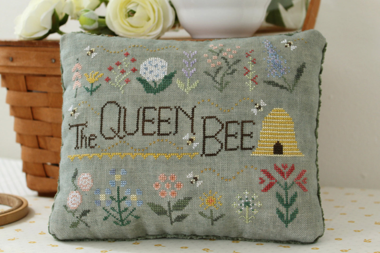 Pollinator's Garden - Cross Stitch Chart by October House Fiber Arts