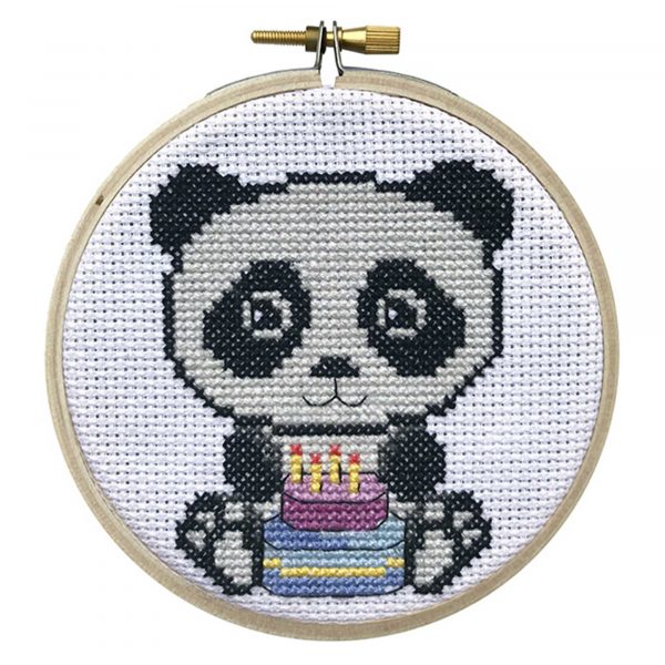 Mini Panda Cross Stitch Kit