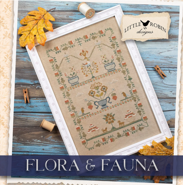 Flora and Fauna - Cross Stitch Pattern by Little Robin PREORDER