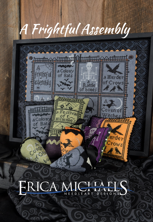 A Frightful Assembly - Cross Stitch Pattern by Erica Michaels