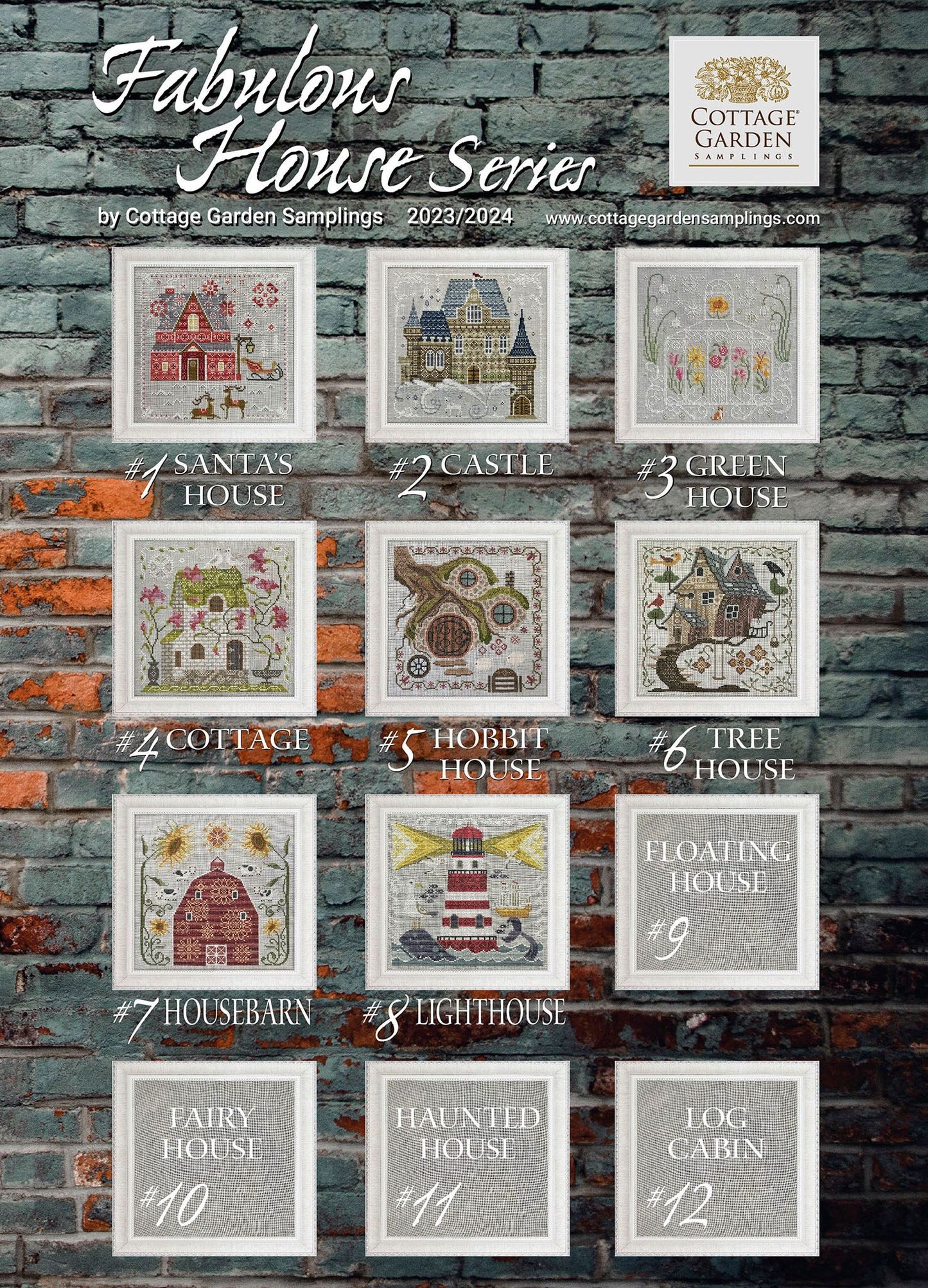 Lighthouse - #8 Fabulous Houses - Cross Stitch Chart by Cottage Garden Samplings