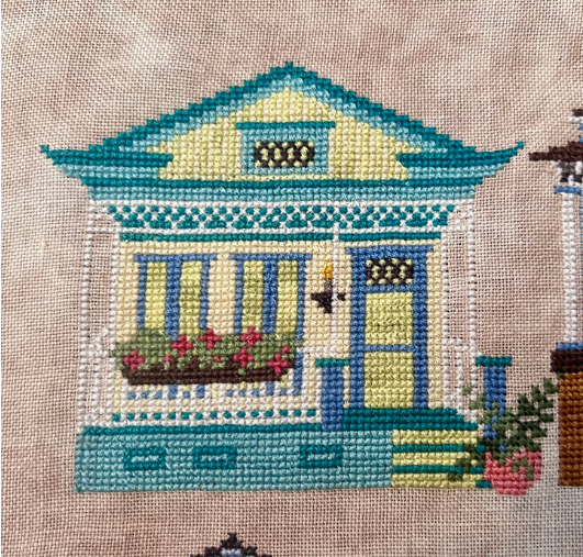 Garden District - Chartreuse Chateau- Cross Stitch Chart by Dirty Annie's