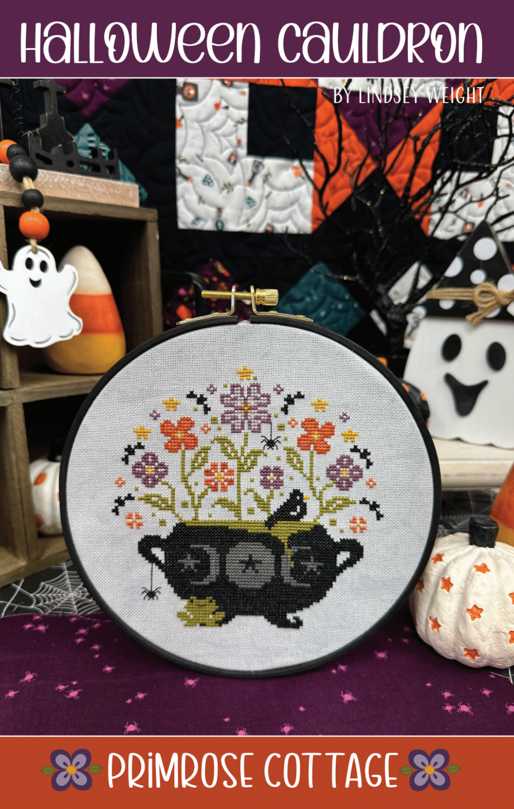 Halloween Cauldron - Cross Stitch Chart by Primrose Cottage
