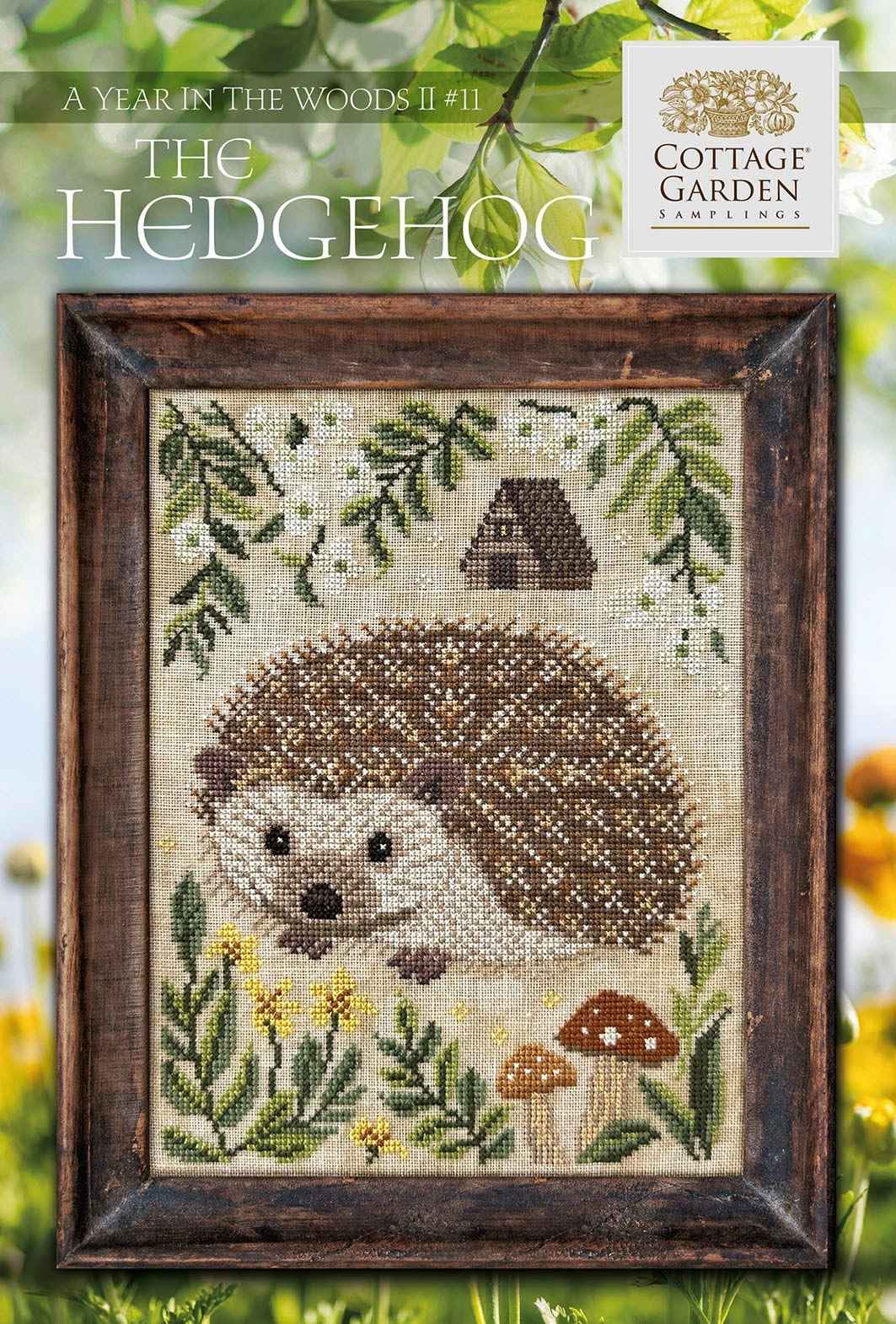 A Year in the Woods II #11 The Hedgehog - Cross Stitch Chart by Cottage Garden Samplings