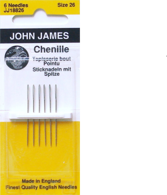 John James Needles Chenille Size 26