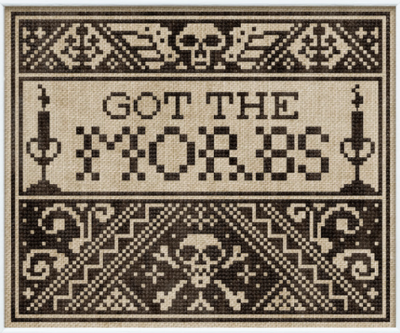 Got the Morbs - Cross Stitch Pattern by Modern Folk Embroidery