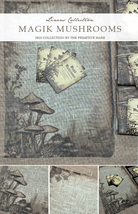 40 count Magik Mushrooms Linen by The Primitive Hare