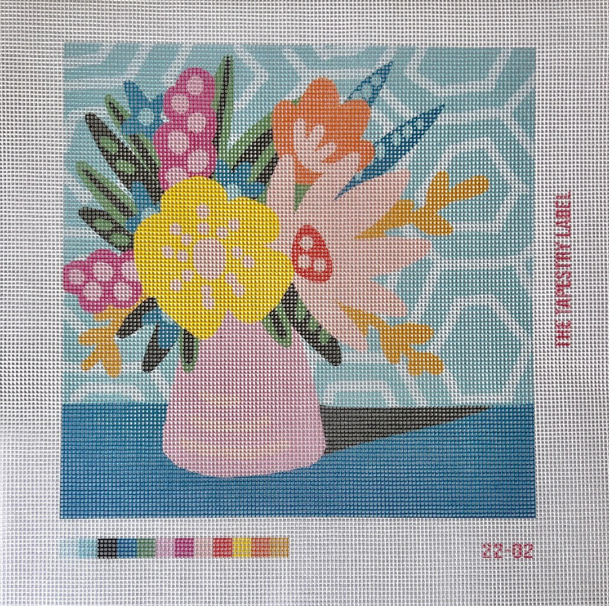 Nancy's Posy Bright Floral Canvas