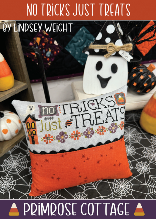 No Tricks Just Treats - Cross Stitch Chart by Primrose Cottage