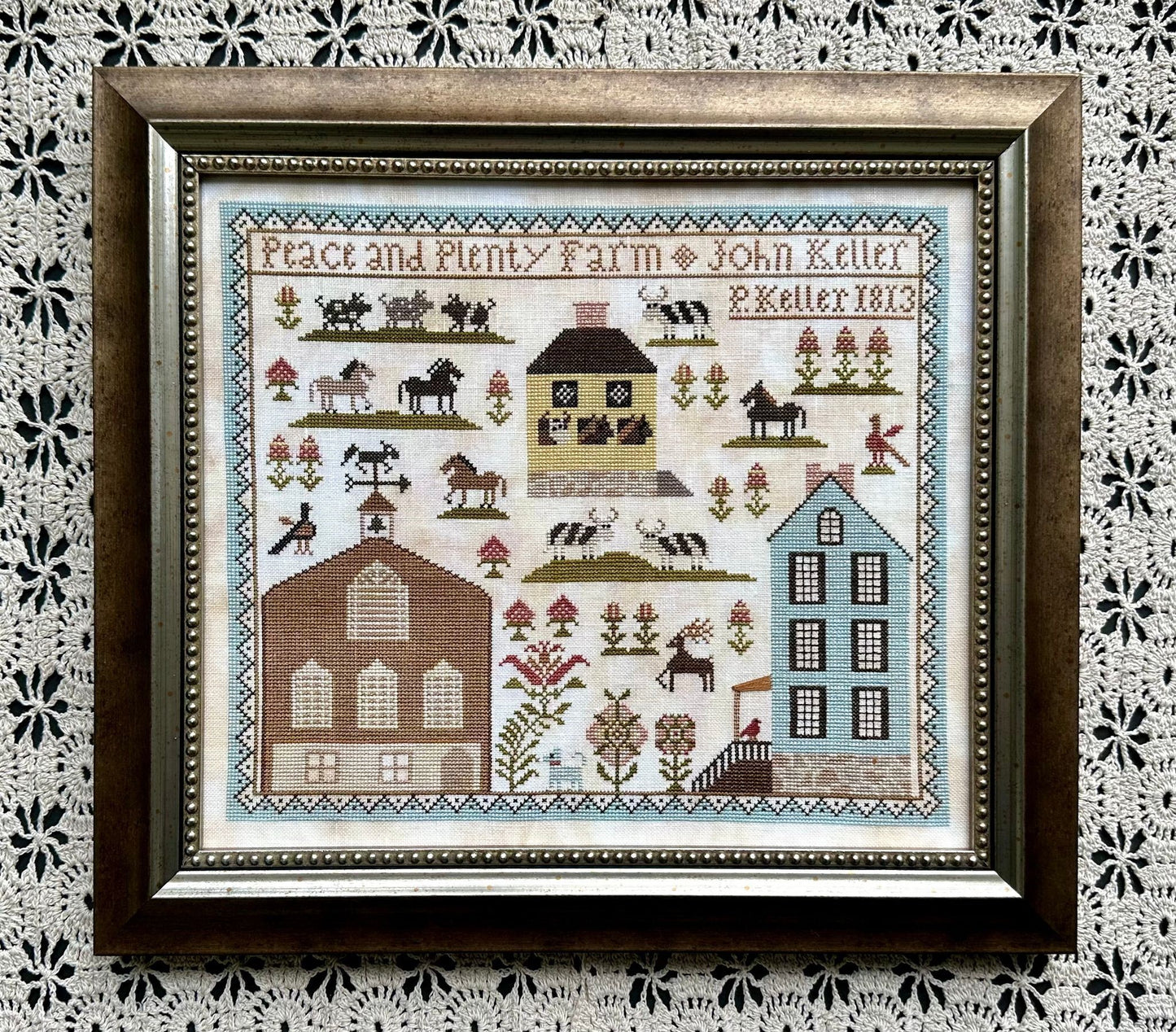 Peace & Plenty Farm - Cross Stitch Chart by Kathy Barrick