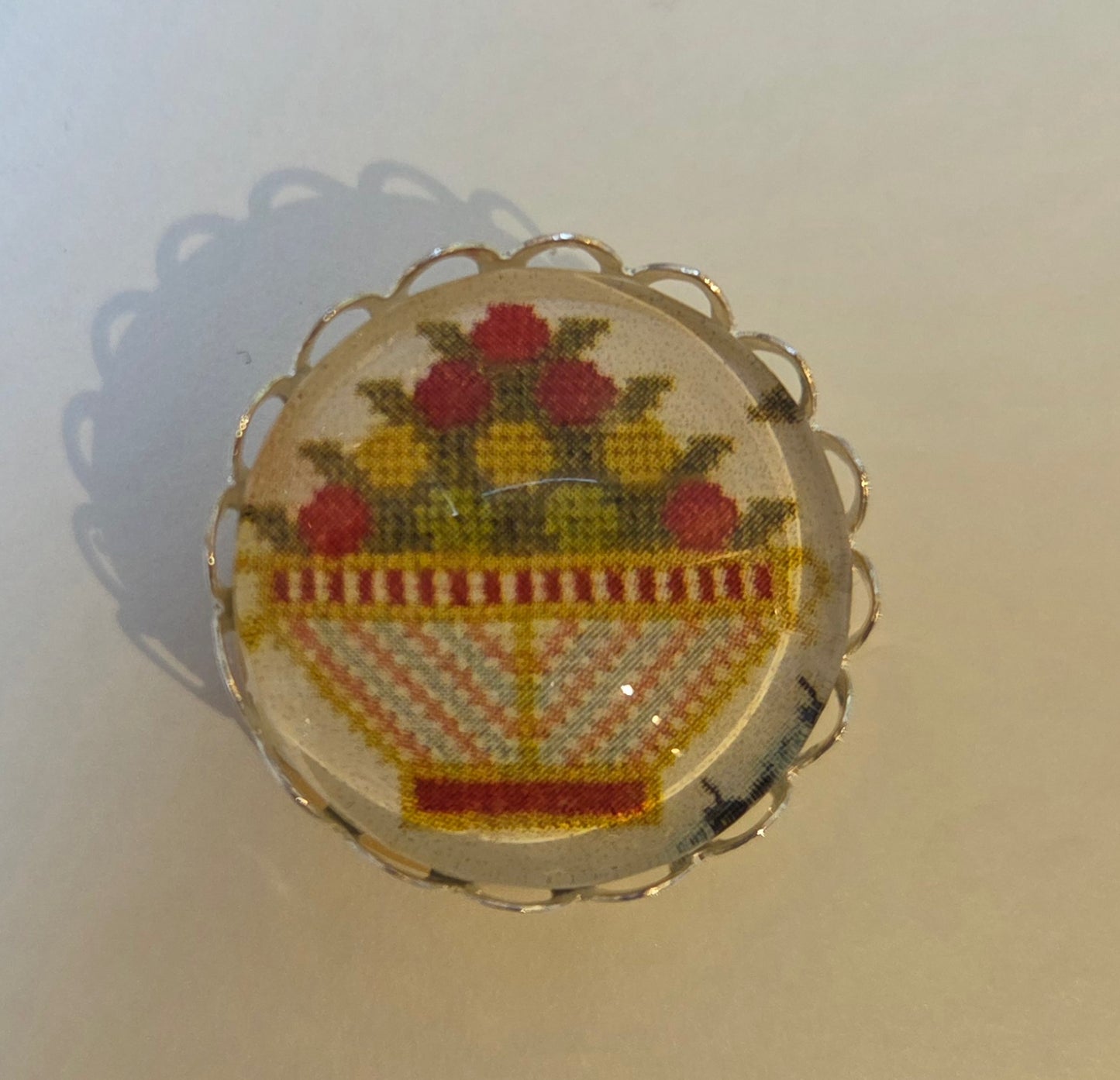 Sarah Milthorp Basket Needle Minder by Minnie McBean
