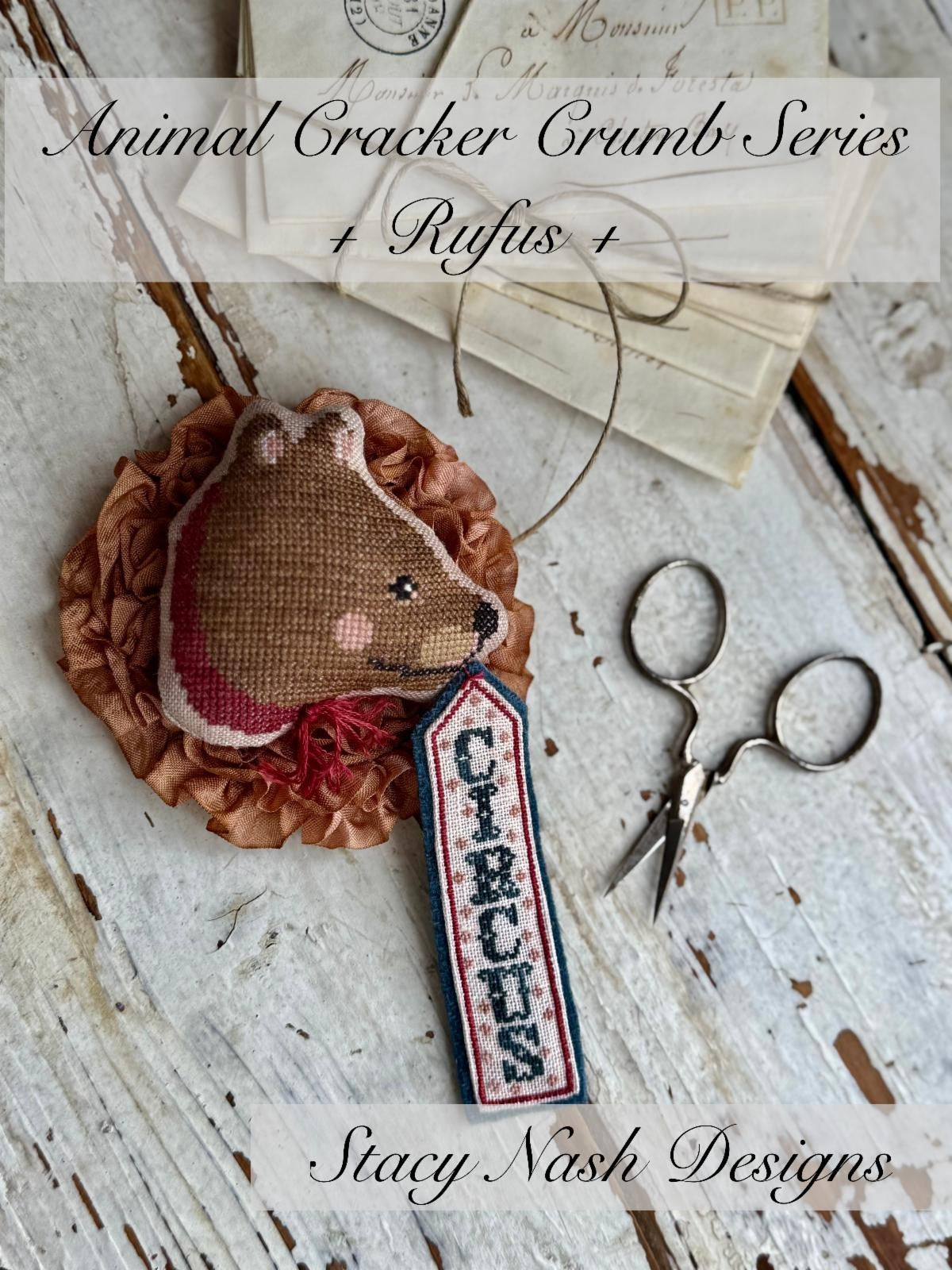 Rufus - Cross Stitch Pattern by Stacy Nash Primitives PREORDER