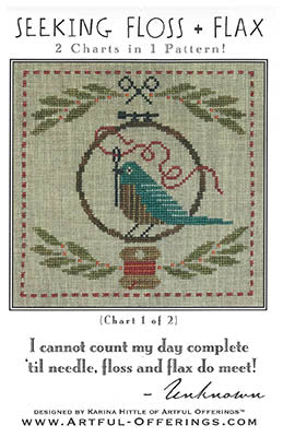 Seeking Floss & Flax - Cross Stitch Pattern by Artful Offerings
