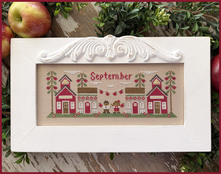 Mini Monthly Village September - Cross Stitch Pattern by Country Cottage Needleworks