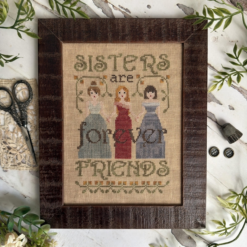 Sisters Are Forever Friends - Cross Stitch Pattern by Puntini Puntini PREORDER