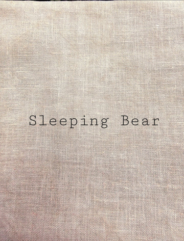 28, 32 count Hand Dyed Linen - Sleeping Bear by Needle and Flax