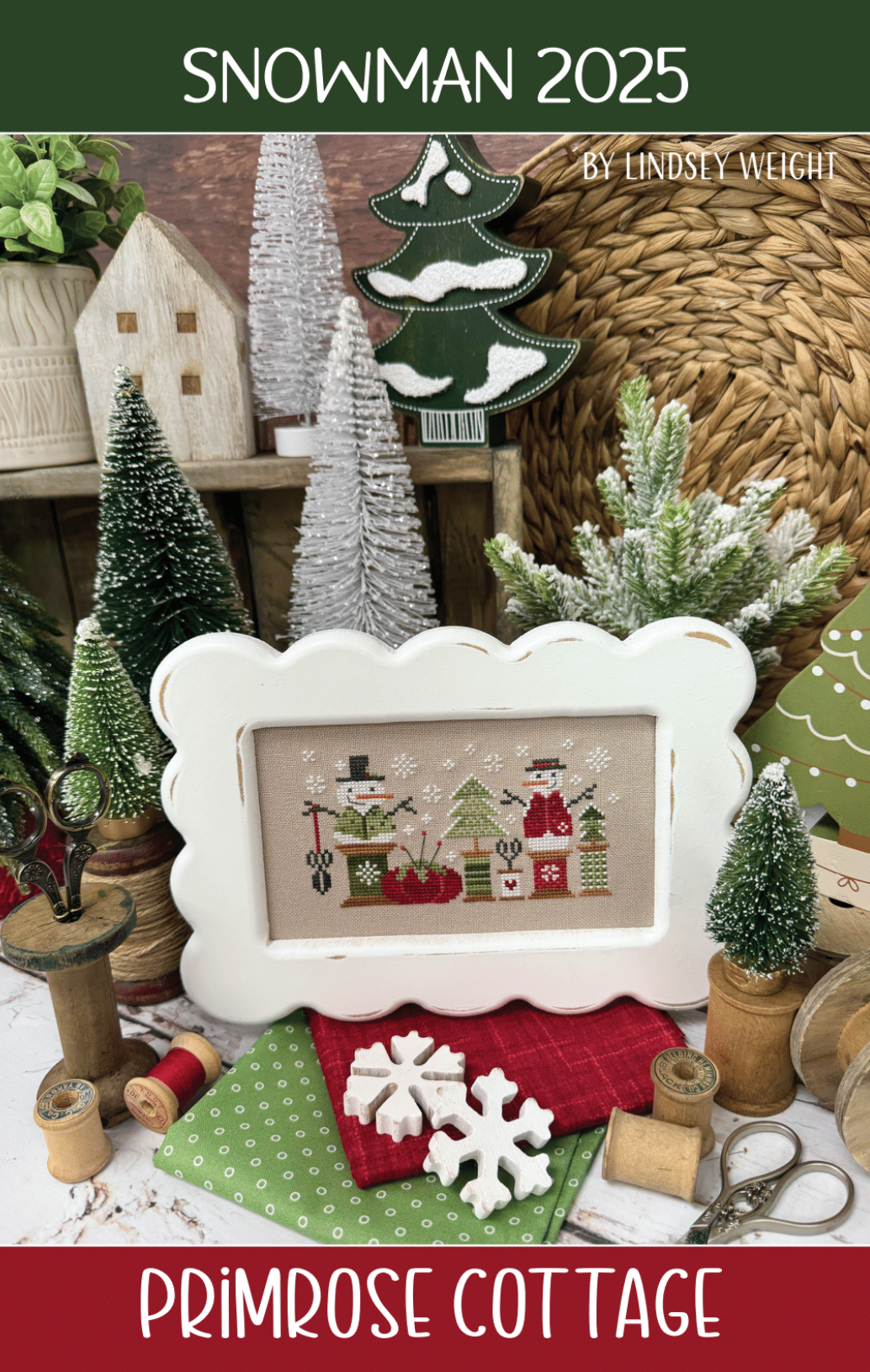 Snowman 2025 - Cross Stitch Chart by Primrose Cottage