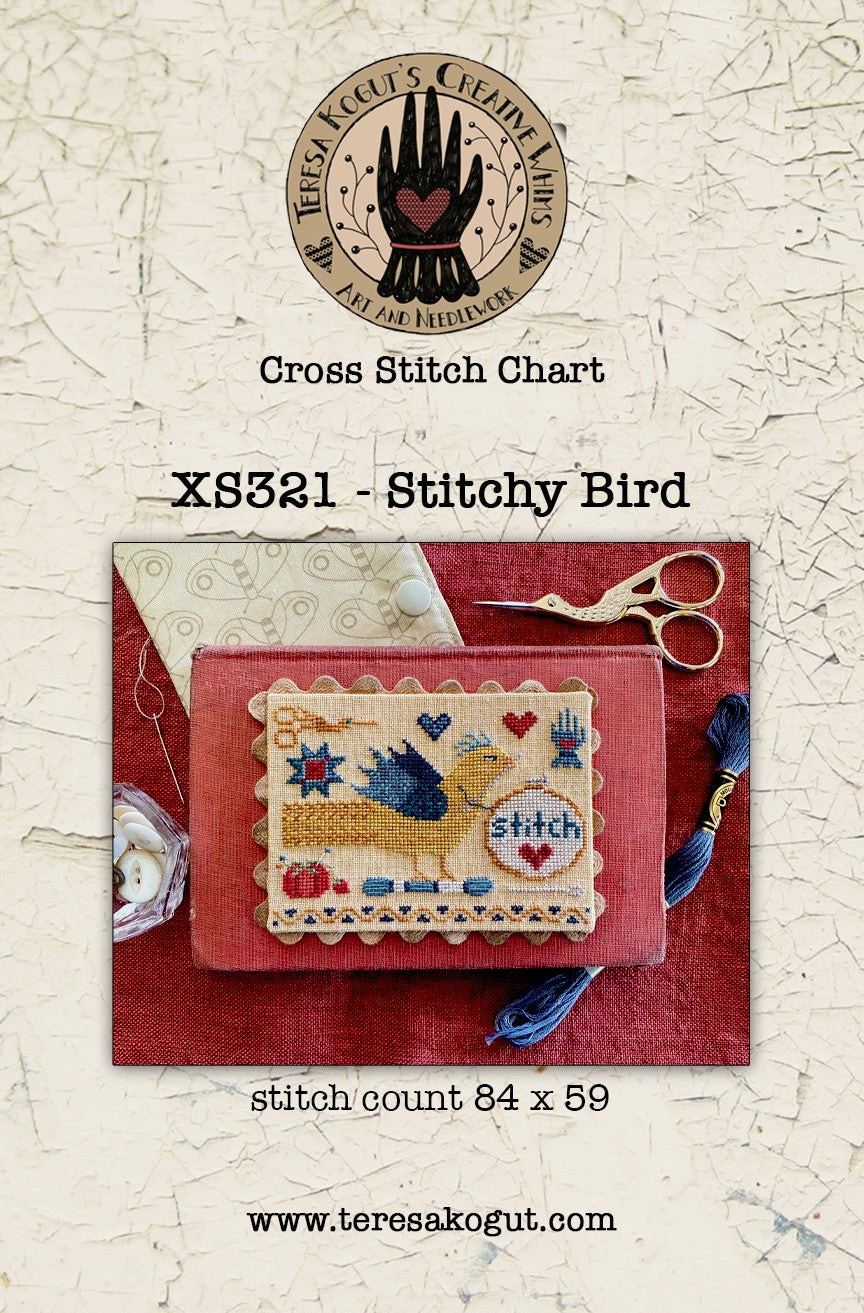 Stitchy Bird - Cross Stitch Pattern by Teresa Kogut
