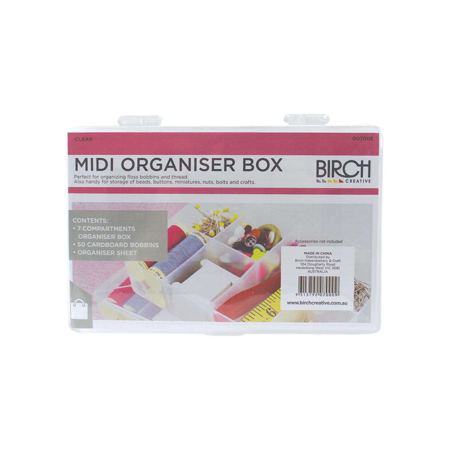 Midi Floss Organiser with 50 Bobbins